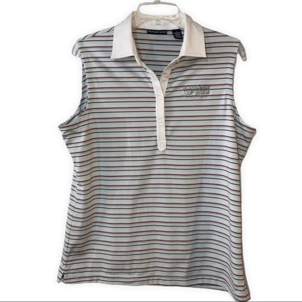Oxford Golf Tank Top  Women’s Sz L EUC SHIPS FAST